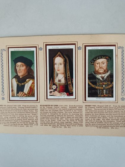 Player's cigarette card set kings and queens of England 1066-1935 complete รูปที่ 2