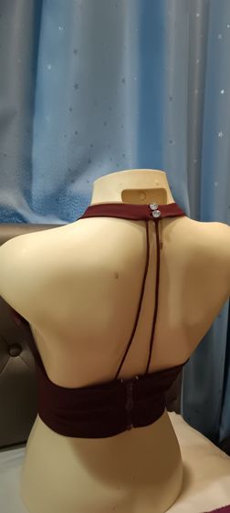 เสื้อคล้องคอ สีเชอร์รี่ รูปที่ 2