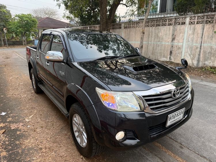 Toyota Hilux Vigo Champ 2012 Double Cab 2.5 E VNT Prerunner Sedan ดีเซล ไม่ติดแก๊ส เกียร์ธรรมดา ดำ รูปที่ 3