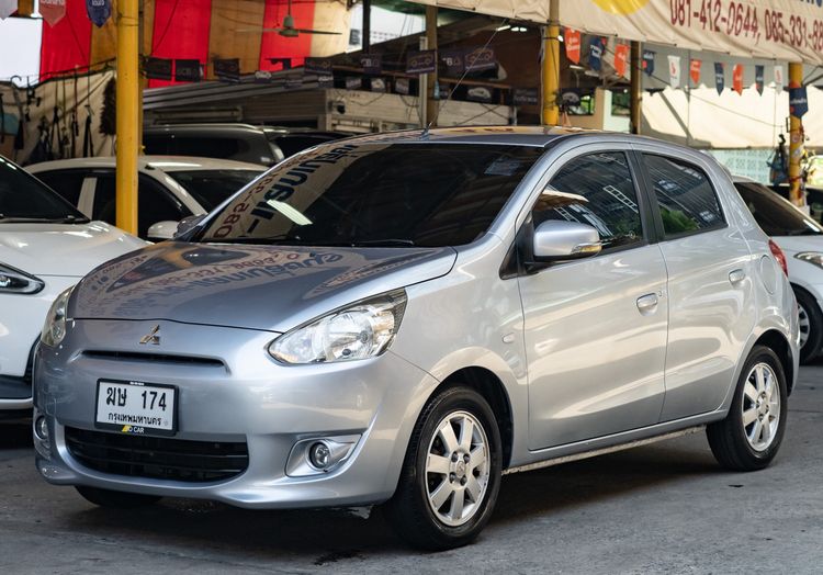 Mitsubishi Mirage 2012 1.2 GLS Sedan เบนซิน ไม่ติดแก๊ส เกียร์อัตโนมัติ เทา รูปที่ 2