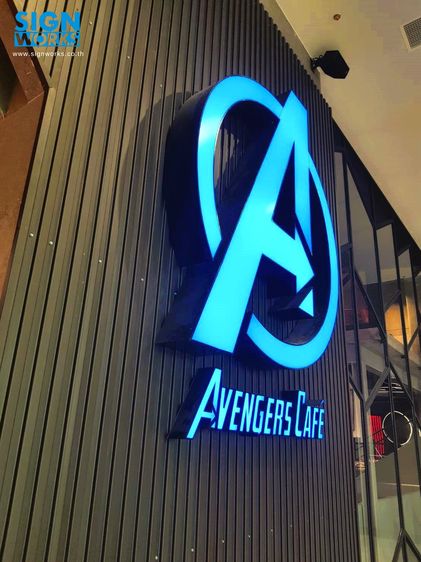 ป้ายตัวอักษรไฟเรืองหน้า  รูปที่ 7