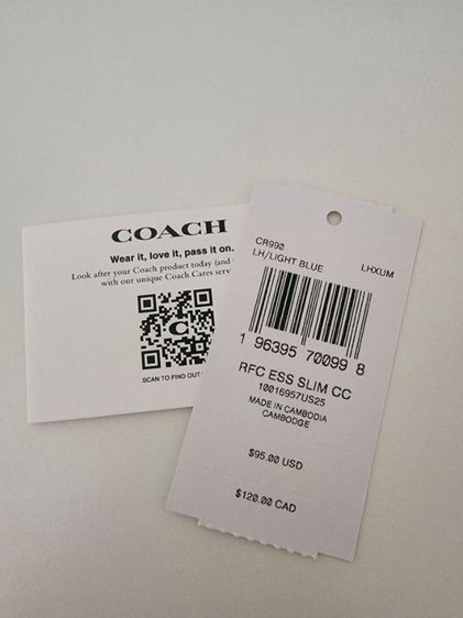 กระเป๋าสตางค์Coachแท้ รูปที่ 11