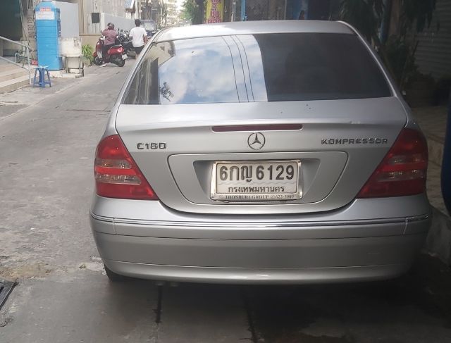Mercedes-Benz C-Class 2003 C180 Kompressor Sedan เบนซิน ไม่ติดแก๊ส เกียร์อัตโนมัติ บรอนซ์เงิน รูปที่ 2