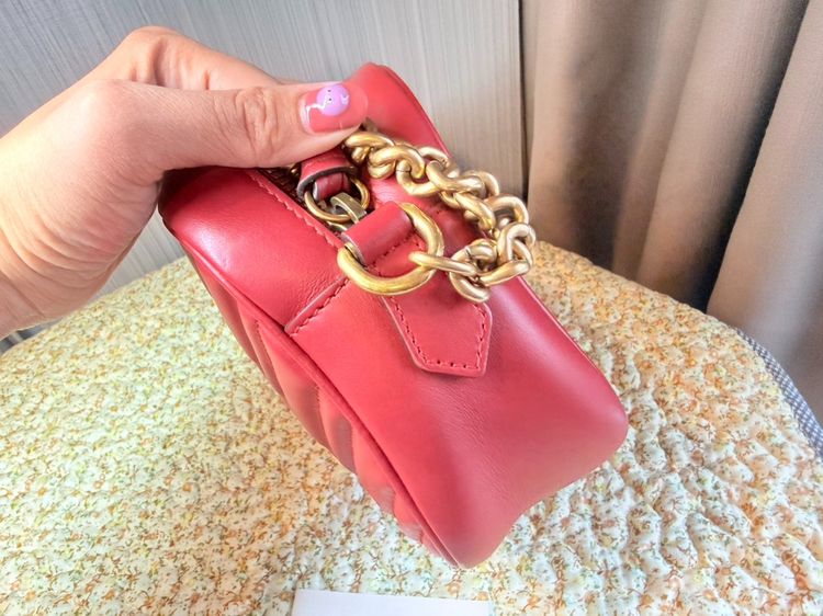 Gucci MarmontCamera24 Redสีแดงสวย ของแท้มือสอง สภาพสวย รูปที่ 5