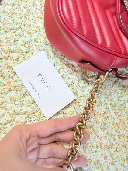 Gucci MarmontCamera24 Redสีแดงสวย ของแท้มือสอง สภาพสวย รูปที่ 9