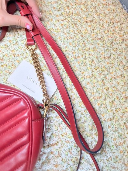 Gucci MarmontCamera24 Redสีแดงสวย ของแท้มือสอง สภาพสวย รูปที่ 10