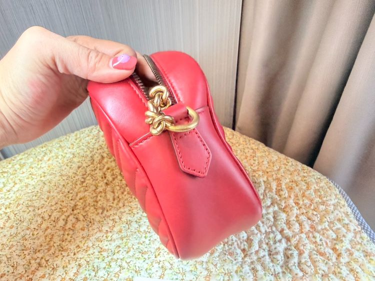 Gucci MarmontCamera24 Redสีแดงสวย ของแท้มือสอง สภาพสวย รูปที่ 4