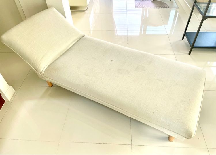 โซฟาเดย์เบด ปรับเอนได้ 3 ระดับ ผ้าลินินสีครีม รูปที่ 6