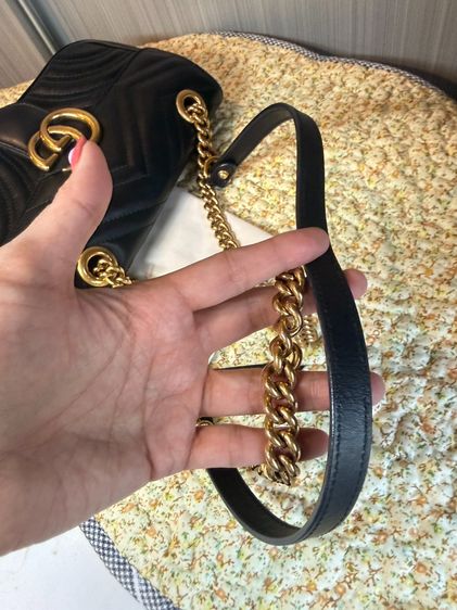 Gucci Marmont 22 Good Condition สีดำ ของแท้มือสอง สภาพสวยทรงสวย รูปที่ 3
