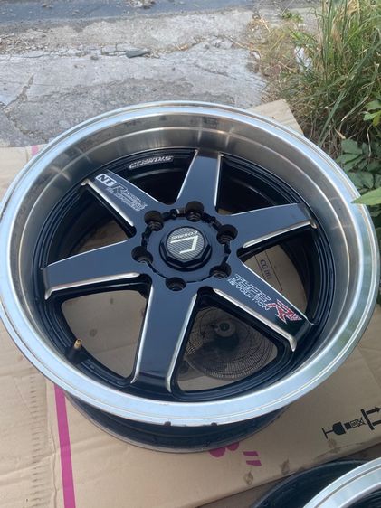 ล้อ Cosmis ขอบ18 กว้าง 8.5 6รู130 ET25   ใส่รถตู้ All new Commuter  กระบะ MG  ตำหนิ รอยเบียด2ล้อ 0989152567 ของอยู่ดอนหัวฬ่อ ชลบุรี รูปที่ 7