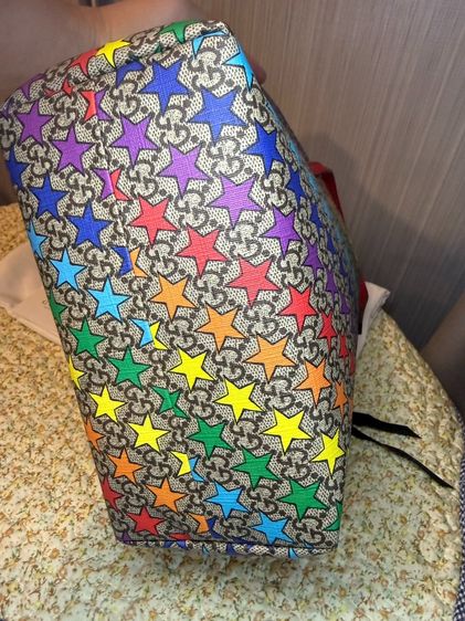 Gucci tote Kids Rainbow Star Kept Unused ของแท้มือสอง สภาพสวยใหม่นอนตู้  รูปที่ 4