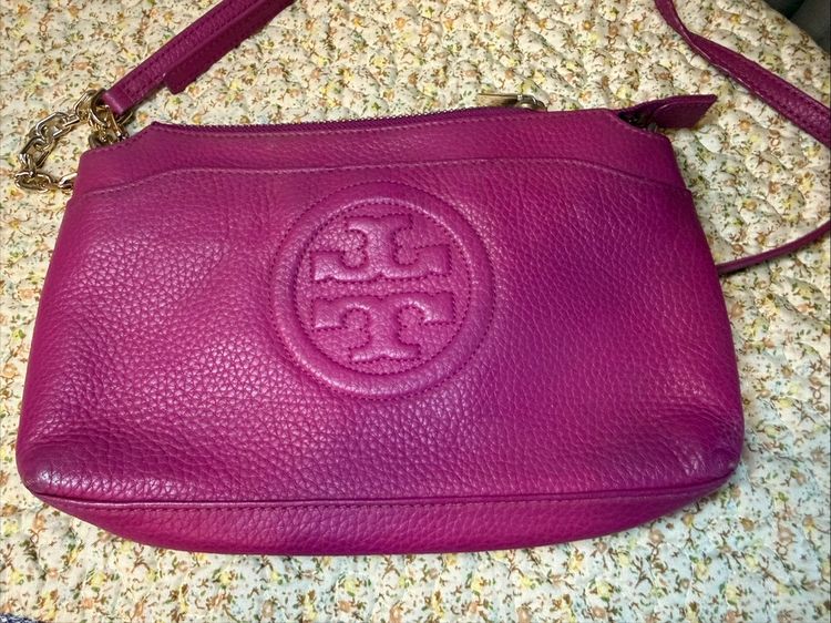 Tory Burch Pink กระเป๋าสะพายขายเท กระเป๋ามีตำหนิ ของแท้มือสอง