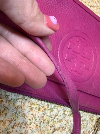 Tory Burch Pink กระเป๋าสะพายขายเท กระเป๋ามีตำหนิ ของแท้มือสอง  รูปที่ 10