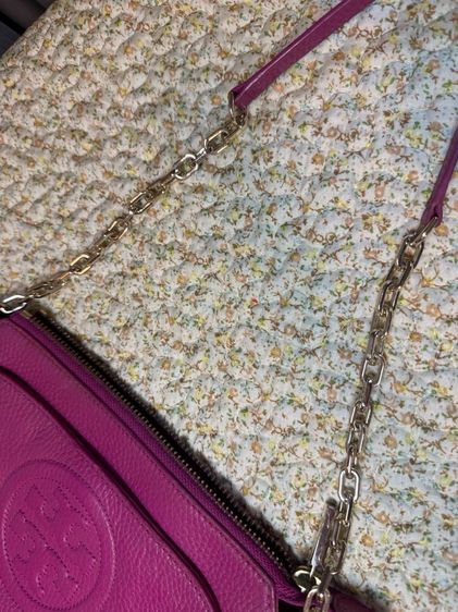 Tory Burch Pink กระเป๋าสะพายขายเท กระเป๋ามีตำหนิ ของแท้มือสอง  รูปที่ 8