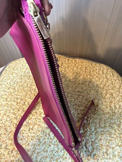 Tory Burch Pink กระเป๋าสะพายขายเท กระเป๋ามีตำหนิ ของแท้มือสอง  รูปที่ 12