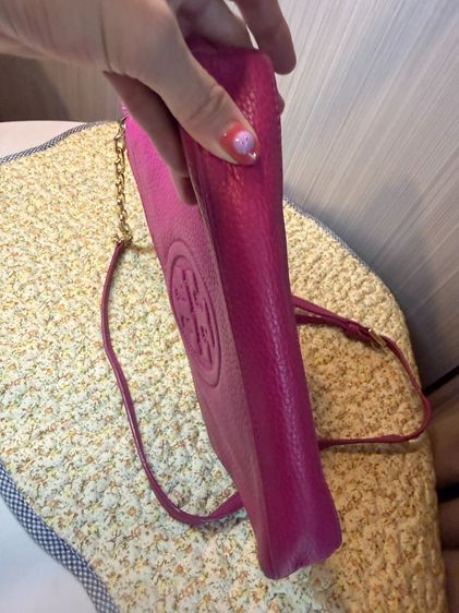 Tory Burch Pink กระเป๋าสะพายขายเท กระเป๋ามีตำหนิ ของแท้มือสอง  รูปที่ 7