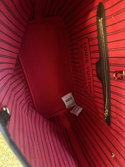 LV Neverfull Damier MM  Y21 ของแท้มือสอง สภาพสวยมาก95เปอ ไม่มีใบลูก  รูปที่ 3