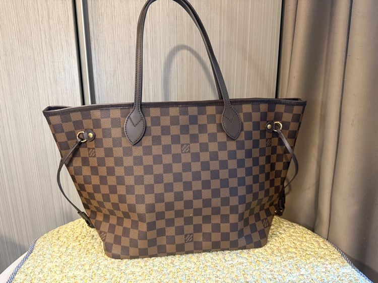 LV Neverfull Damier MM  Y21 ของแท้มือสอง สภาพสวยมาก95เปอ ไม่มีใบลูก  รูปที่ 2