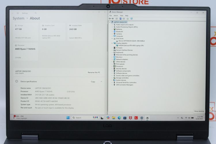 LENOVO LOQ 15ARP9 Ryzen 7 7435HS.RTX4050 24.512GB- ID26010297 รูปที่ 4
