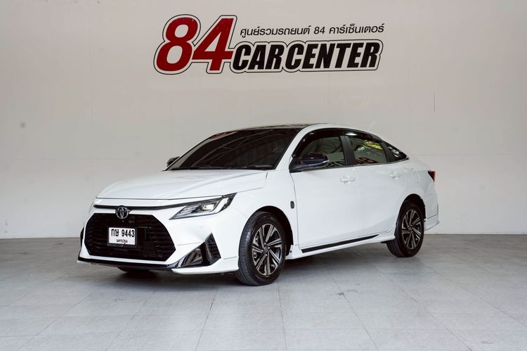 Toyota Yaris ATIV 2022 1.2 Premium Luxury Sedan เบนซิน ไม่ติดแก๊ส เกียร์อัตโนมัติ ขาว รูปที่ 2