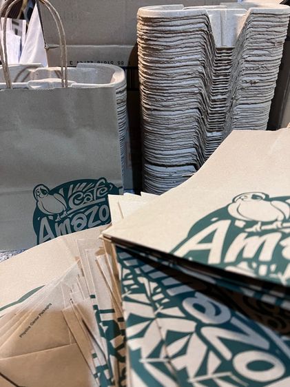 ถุงกระดาษและที่รองแก้วอเมซอน มือ 2 รูปที่ 2