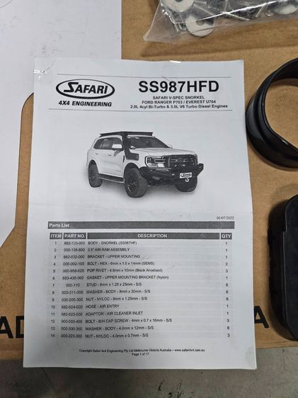 Snorkle Safari made in Australia เบิกศูนย์ตรงรุ่น Ford Ranger, Everest Next gen รูปที่ 15