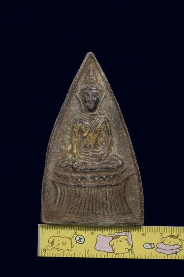 พระท่ากระดานหูช้างสนิมแดงลงทอง รูปที่ 3