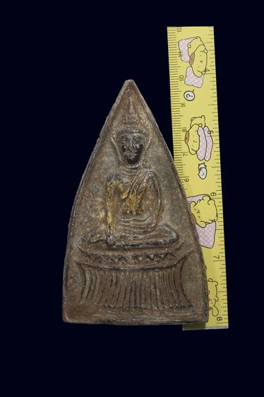 พระท่ากระดานหูช้างสนิมแดงลงทอง รูปที่ 2