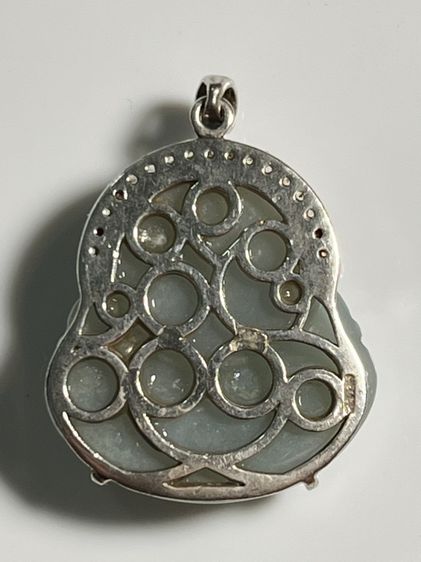 พระสังฆจายหยกพม่ากรอบเงิน รูปที่ 2