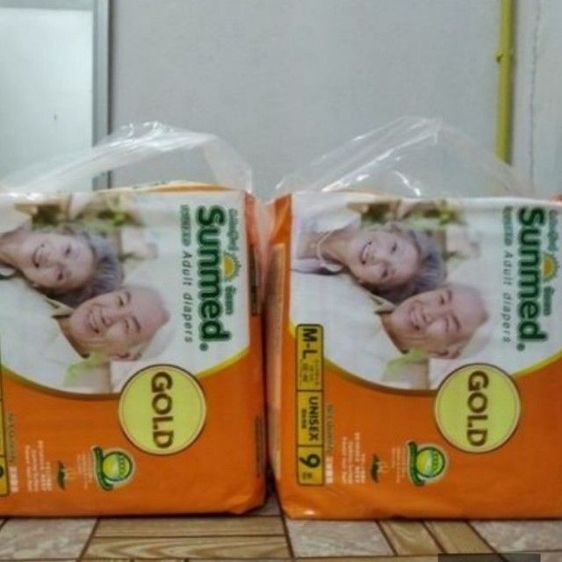 ขายผ้าอ้อมผู้ใหญ่ SunMed 2 ห่อพร้อมแผ่นรองซึมซับยี่ห้ออันอัน 2 ห่อ