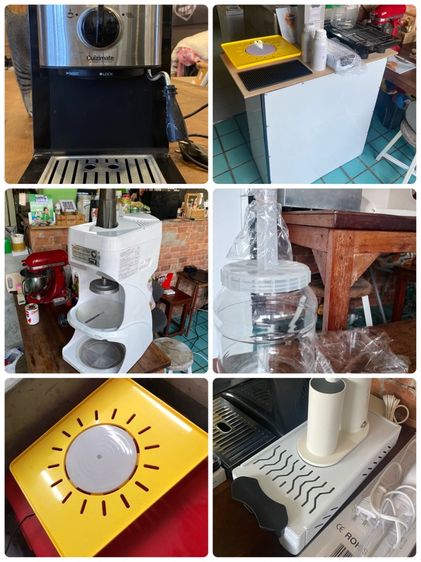 อุปกรณ์ร้านกาแฟ เครื่องบิงซูน้ำแข็งไส เครื่องชงกาแฟ เคาน์เตอร์พับได้