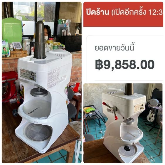 เครื่องบิงซูน้ำแข็งไส เครื่องชงกาแฟ เคาน์เตอร์พับได้ รูปที่ 2