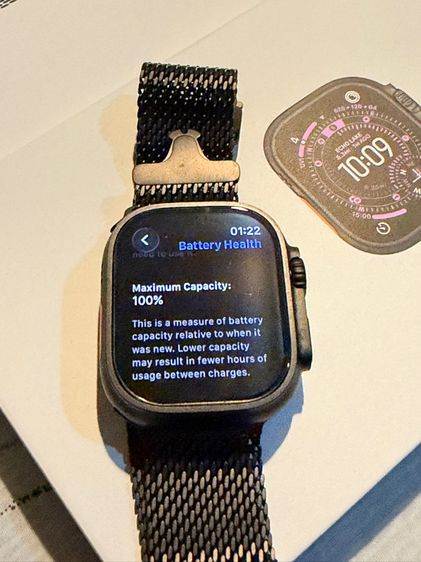 Apple watch ultra 3 milanese loop black titanium ใช้เป็นเวลา 1 สัปดาห์  รูปที่ 3