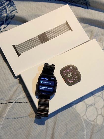 Apple watch ultra 3 milanese loop black titanium ใช้เป็นเวลา 1 สัปดาห์  รูปที่ 2