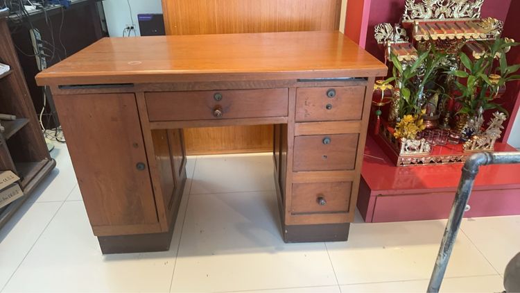 โต๊ะบัญชีไม้สักเก่ารุ่นปี1940 รูปที่ 2