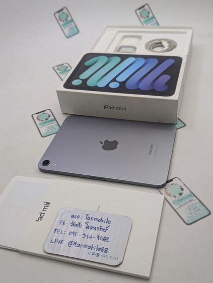 Apple ขาย เทิร์น iPad Mini 7 128 Gb Wifi ศูนย์ไทย สภาพสวย อุปกรณ์ครบยกกล่อง สุขภาพแบต 99 ประกันเหลือ 5 เดือน เพียง 11,390 บาท ครับ