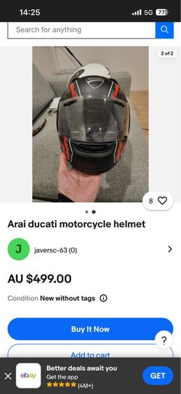 หมวกกันน็อค Arai ducati