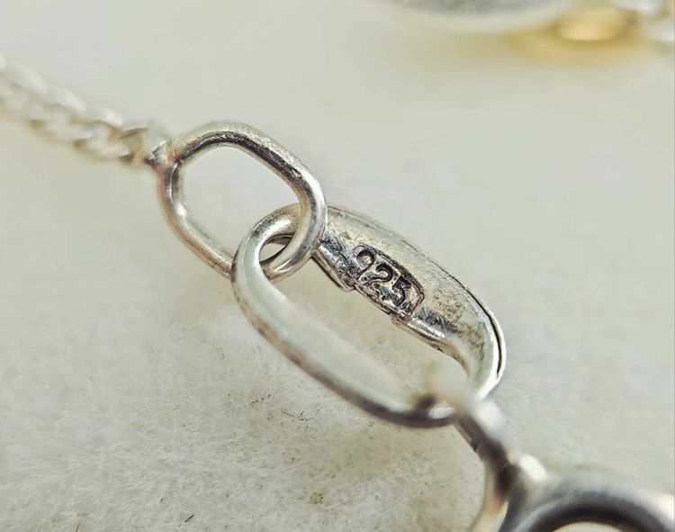 📌สร้อยคอเรือนเงินแท้ ประดับหัวใจอันเล็กสีทอง เป็นทองแท้ K10 💛  รูปที่ 6