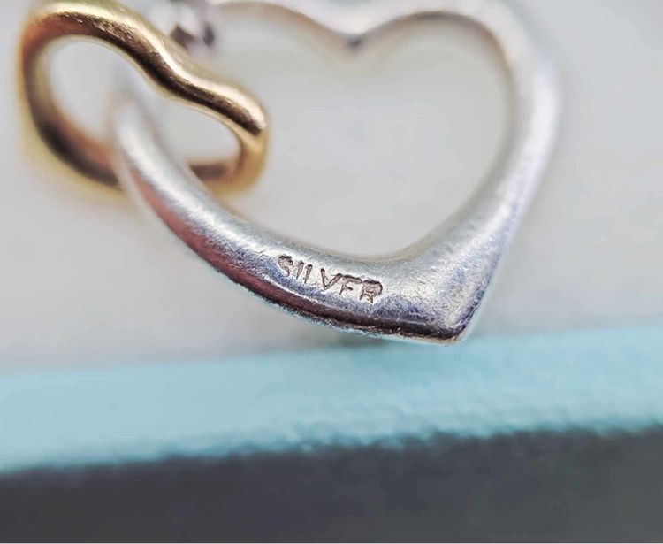 📌สร้อยคอเรือนเงินแท้ ประดับหัวใจอันเล็กสีทอง เป็นทองแท้ K10 💛  รูปที่ 4