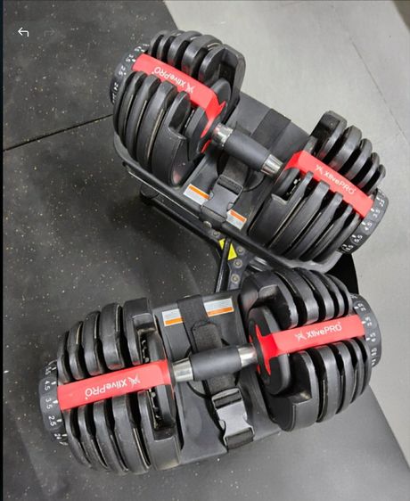 XtivePro ดัมเบลปรับเปลี่ยนน้ำหนักได้2.5-24kg (มือสอง) พร้อมขาตั้ง รูปที่ 2