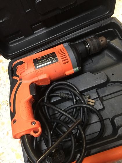 สว่านไฟฟ้าpumpkin 16mm กระแทกได้ธรรมดาได้ปรับซ้ายขวาได้สภาพดีพร้อมใช้งาน รูปที่ 2