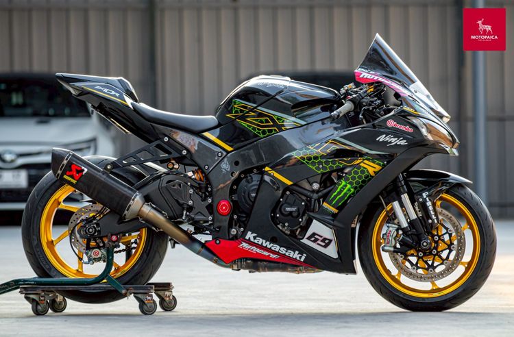 Kawasaki Ninja ZX-10R ปี2021 ท่อAkrapovic ล้อMarches แต่งสี่แสน❤ รูปที่ 3