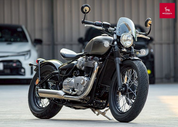 Triumph Bonneville Bobber1200 ปี2018 สีเทาด้าน วิ่ง18,000km.