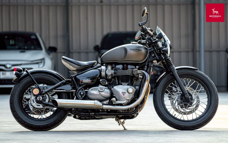 Triumph Bonneville Bobber1200 ปี2018 สีเทาด้าน วิ่ง18,000km. รูปที่ 2