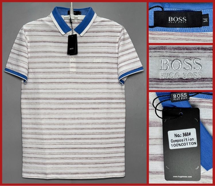 ⚠️ของใหม่ป้ายห้อย‼️เสื้อโปโล BOSS ของแท้ แบบสวย