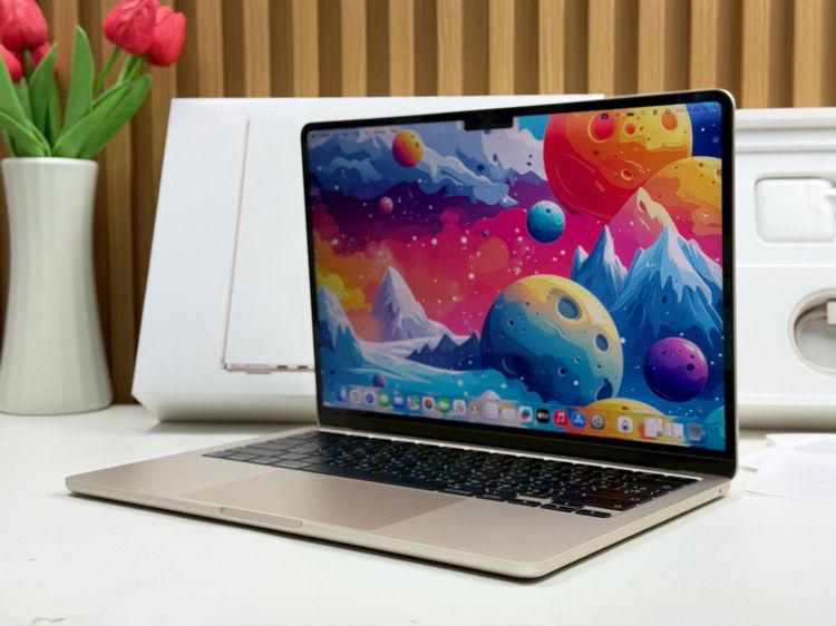 MacBook Air 13.6-inch M2 2022 Ram16GB SSD256GB Starlight apple care 18 April 2026 รูปที่ 2