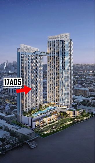 ขายดาวน์คอนโด ณ วันเวลา 46.8 ตร.ม. 1 ห้องนอน 1 ห้องน้ำ วิวแม่น้ำเจ้าพระยา