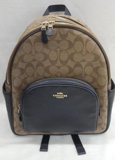 Coachแท้💯 มือสอง พร้อมส่ง size M🍎เป้ COACH 5671 COURT BACKPACK IN SIGNATURE CANVAS รูปที่ 5