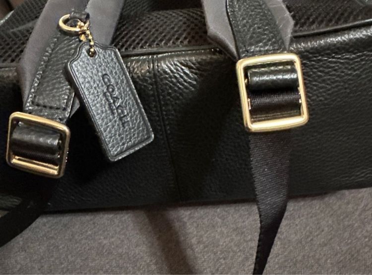 Coachแท้💯 มือสอง พร้อมส่ง size M🍎เป้ COACH 5671 COURT BACKPACK IN SIGNATURE CANVAS รูปที่ 4