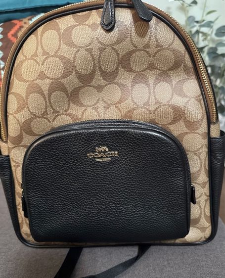 Coachแท้💯 มือสอง พร้อมส่ง size M🍎เป้ COACH 5671 COURT BACKPACK IN SIGNATURE CANVAS